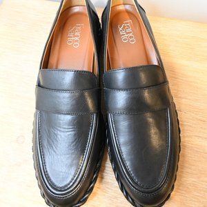 New Franco Sarto Carol Lug Sole Leather Loafers